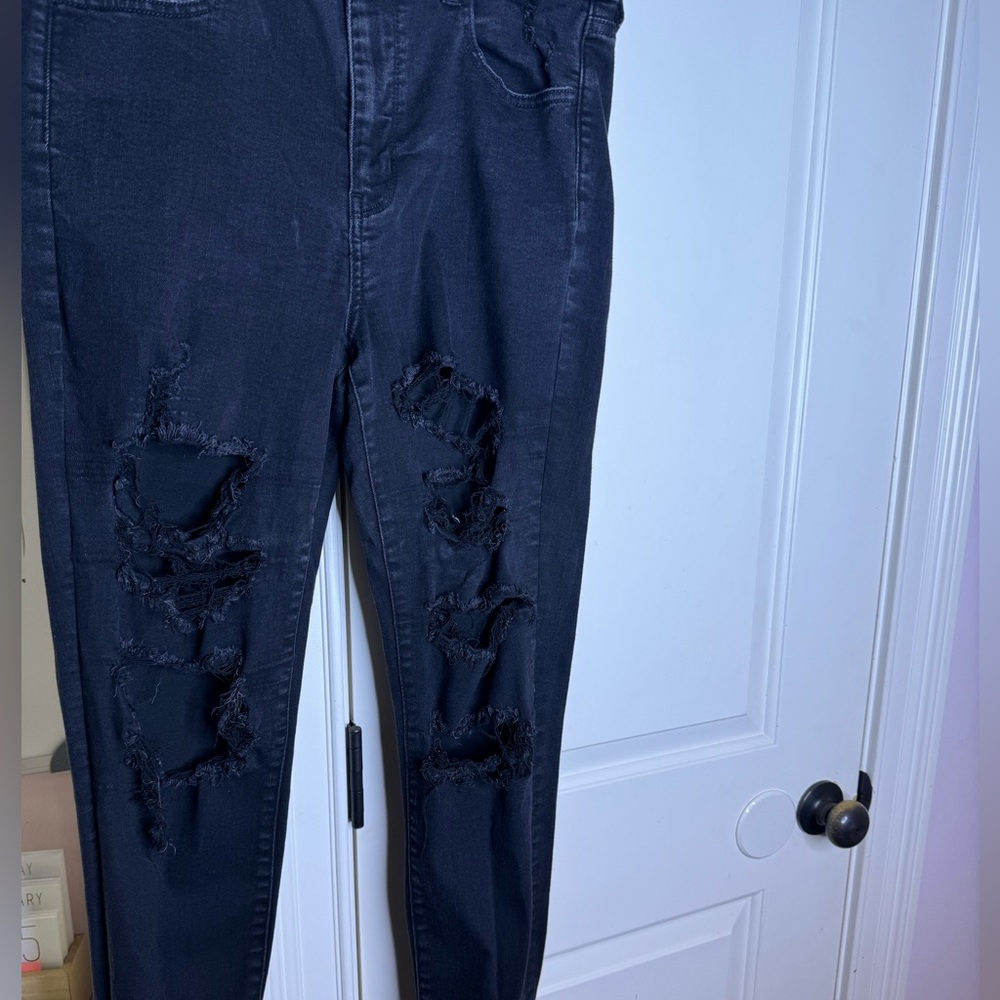 Black Ripped Jeans - Picture 3 of 5